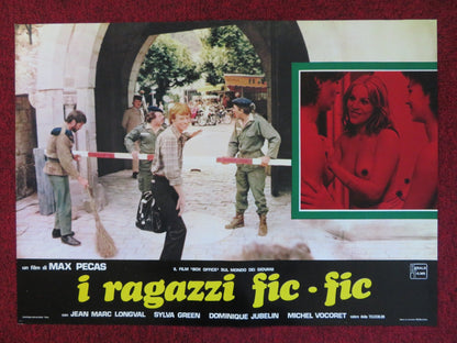 I RAGAZZI FIC FIC - F ITALIAN FOTOBUSTA POSTER JEAN MARC LONGVAL SYLVA GREEN 1979 Rendezvous Cinema Movie posters