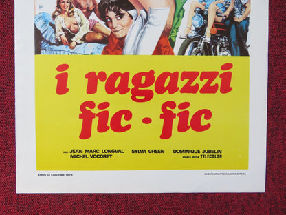 I RAGAZZI FIC FIC ITALIAN LOCANDINA POSTER JEAN MARC LONGVAL SYLVA GREEN 1979 Rendezvous Cinema Movie posters