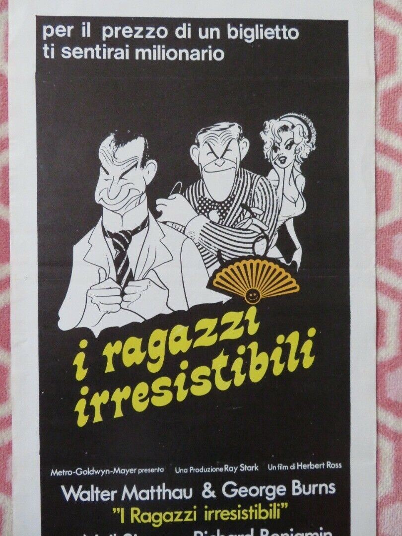 I RAGAZZI IRRESISTIBILI ITALIAN LOCANDINA (27.5"x13.5") POSTER W MATTHAU 1976 Movie posters