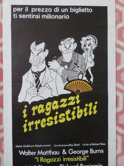 I RAGAZZI IRRESISTIBILI ITALIAN LOCANDINA (27.5"x13.5") POSTER W MATTHAU 1976 Movie posters