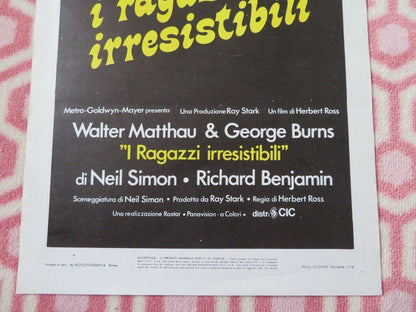 I RAGAZZI IRRESISTIBILI ITALIAN LOCANDINA (27.5"x13.5") POSTER W MATTHAU 1976 Movie posters