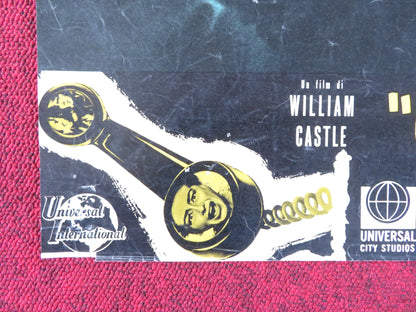 I SAW WHAT YOU DID - C ITALIAN FOTOBUSTA POSTER JOAN CRAWFORD JOHN IRELAND 1965 Rendezvous Cinema Movie posters