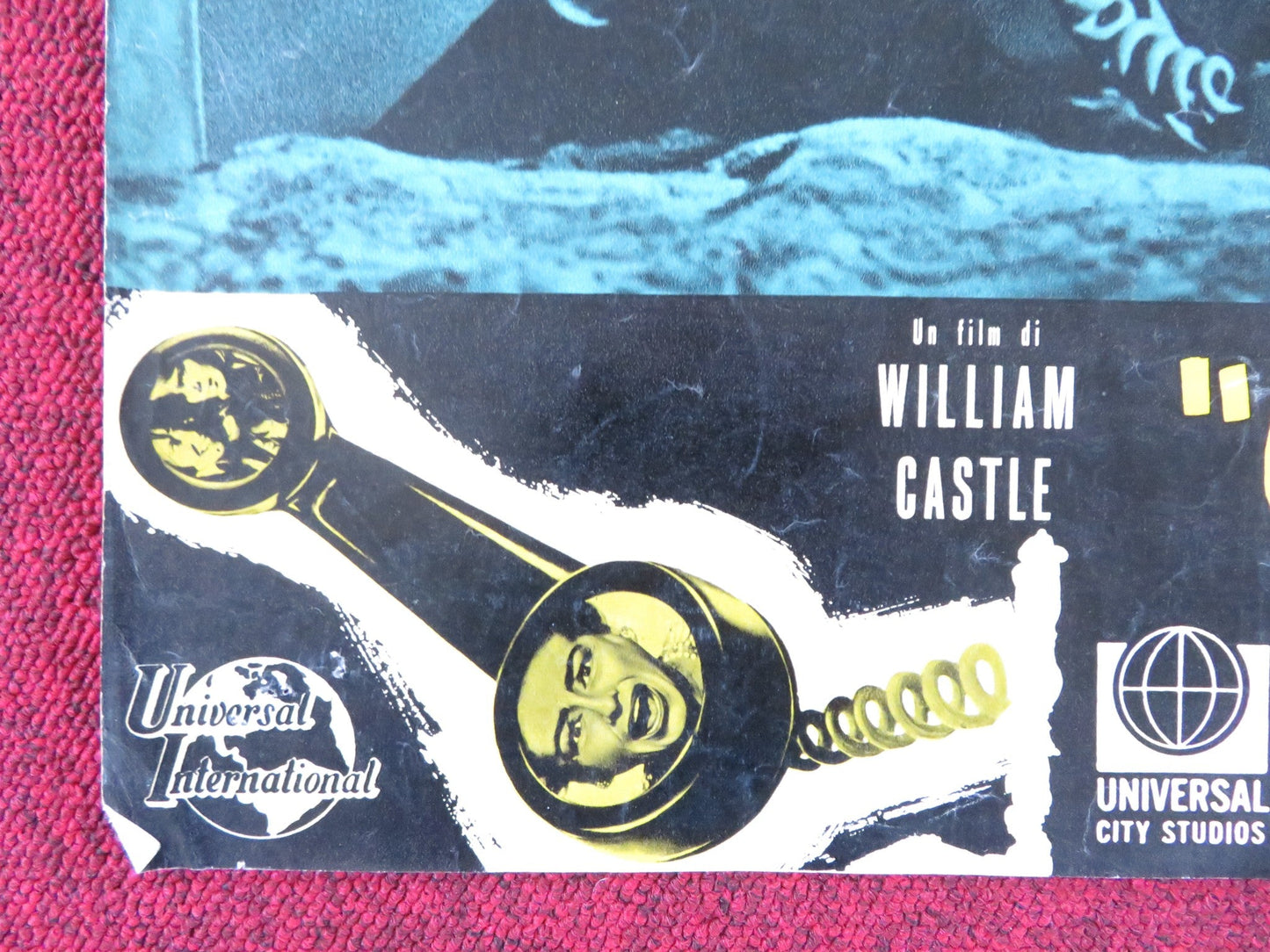 I SAW WHAT YOU DID - F ITALIAN FOTOBUSTA POSTER JOAN CRAWFORD JOHN IRELAND 1965 Rendezvous Cinema Movie posters