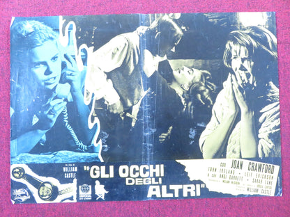 I SAW WHAT YOU DID - F ITALIAN FOTOBUSTA POSTER JOAN CRAWFORD JOHN IRELAND 1965 Rendezvous Cinema Movie posters