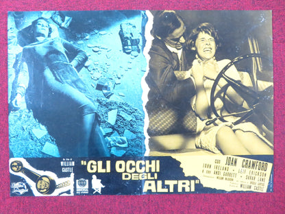 I SAW WHAT YOU DID - G ITALIAN FOTOBUSTA POSTER JOAN CRAWFORD JOHN IRELAND 1965 Rendezvous Cinema Movie posters