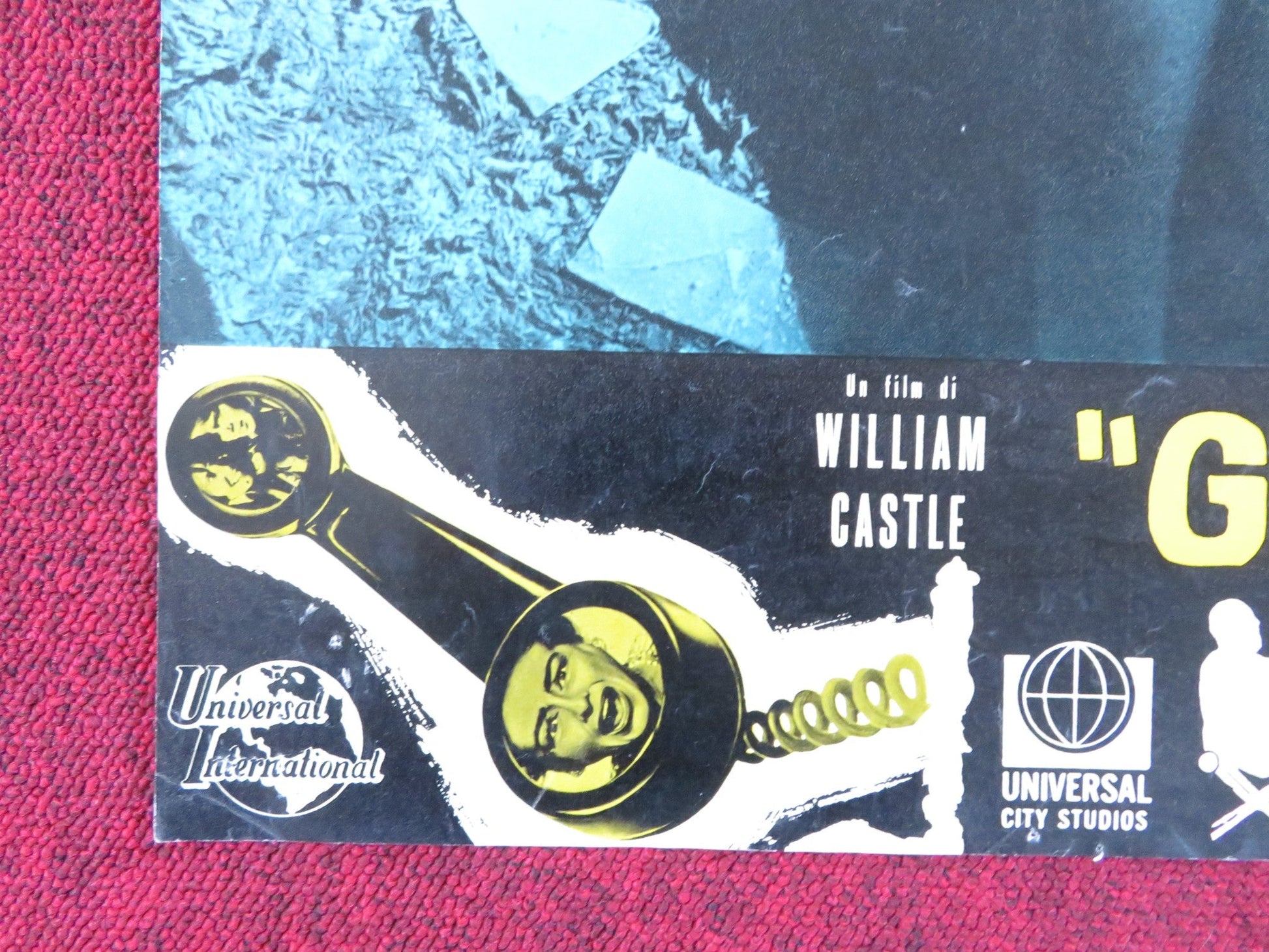 I SAW WHAT YOU DID - G ITALIAN FOTOBUSTA POSTER JOAN CRAWFORD JOHN IRELAND 1965 Rendezvous Cinema Movie posters