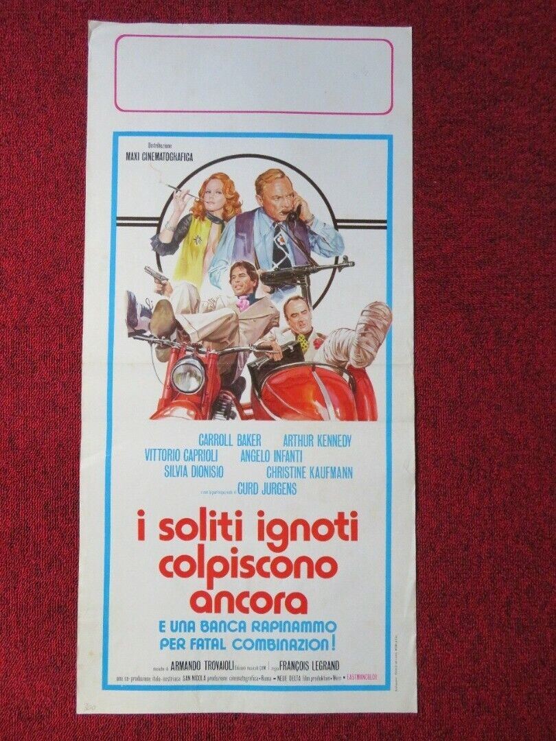 I SOLITI IGNOTI COLPISCONO ANCORA ITALIAN LOCANDINA (27.5"x13.5") POSTER 1976 - Rendezvous Cinema