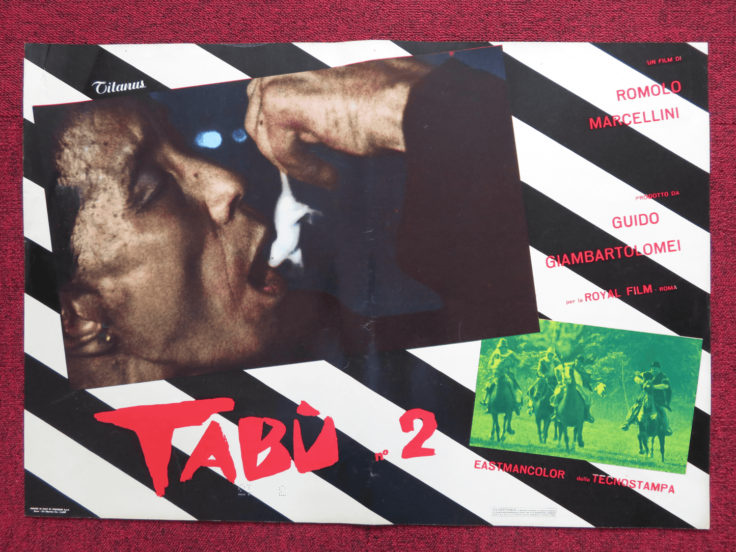 I TABU N.2 / MACABRO ITALIAN FOTOBUSTA POSTER ROMOLO MARCELLINI 1966 Rendezvous Cinema Movie posters