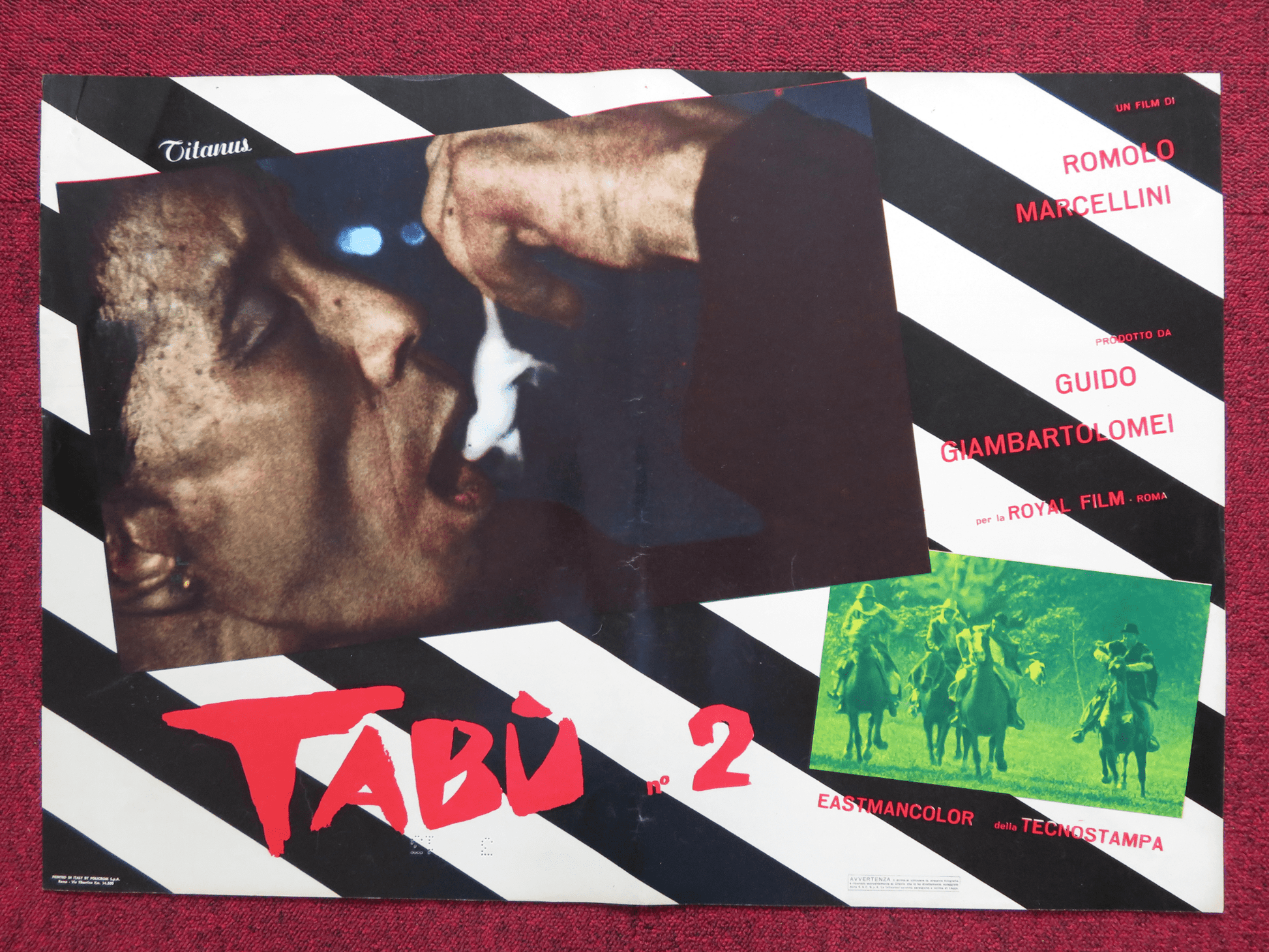 I TABU N.2 / MACABRO ITALIAN FOTOBUSTA POSTER ROMOLO MARCELLINI 1966 Rendezvous Cinema Movie posters