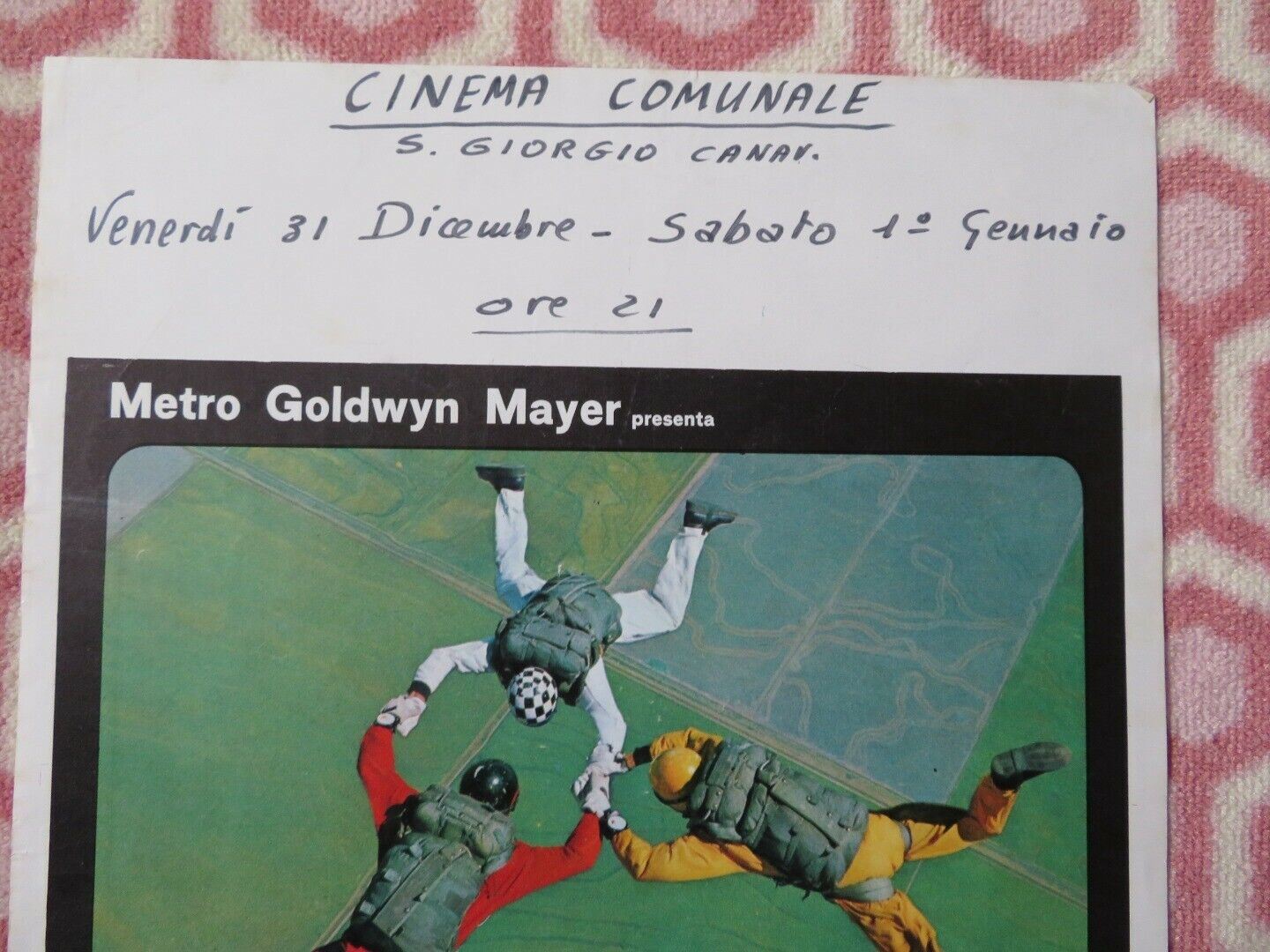 I TEMERARI/ THE GYPSY MOTHS ITALIAN LOCANDINA (27.5"x13") POSTER 1969 Movie posters