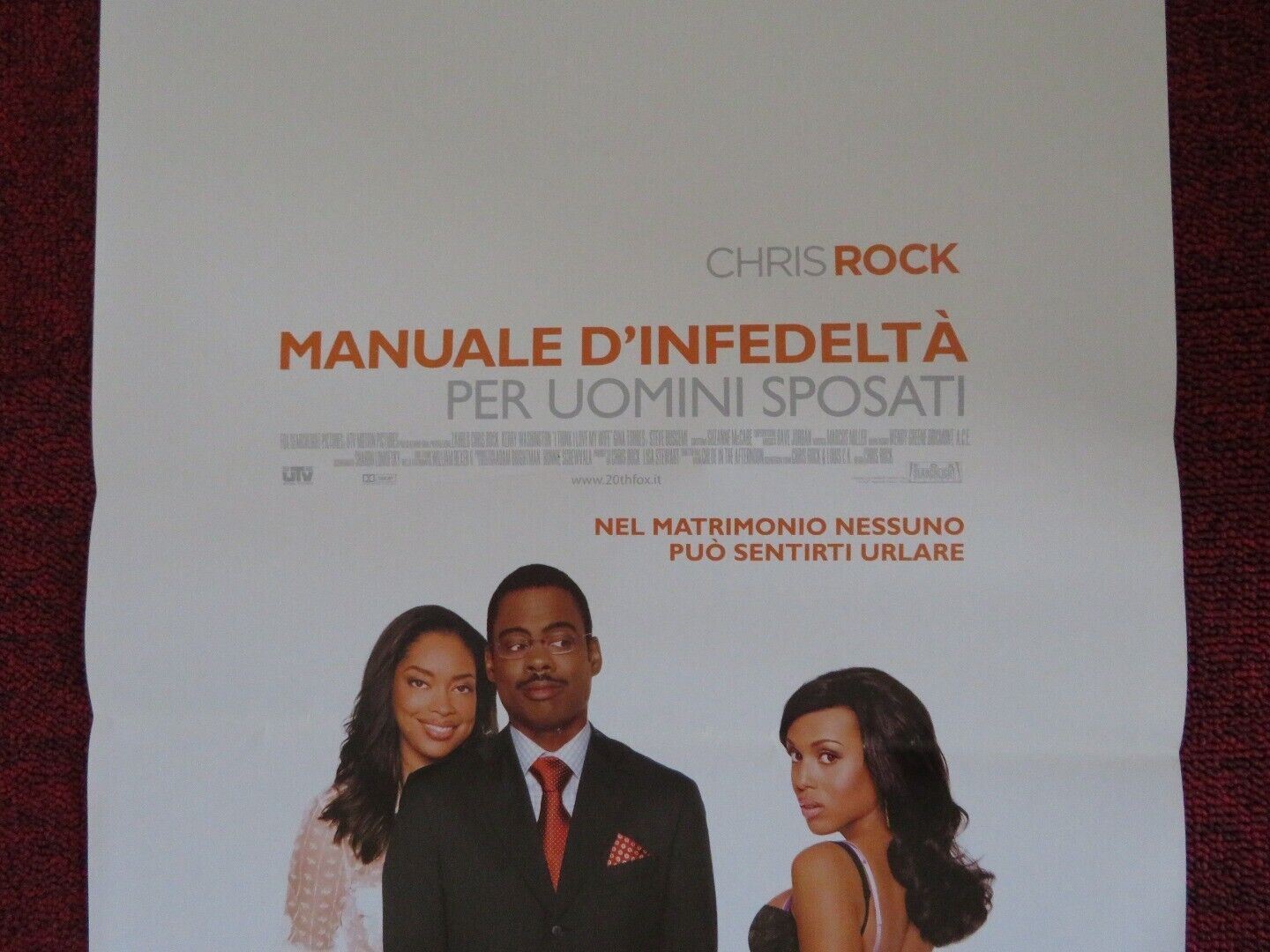 I THINK I LOVE MY WIFE ITALIAN LOCANDINA (27.5"x13") POSTER CHRIS ROCK 2007 - Rendezvous Cinema