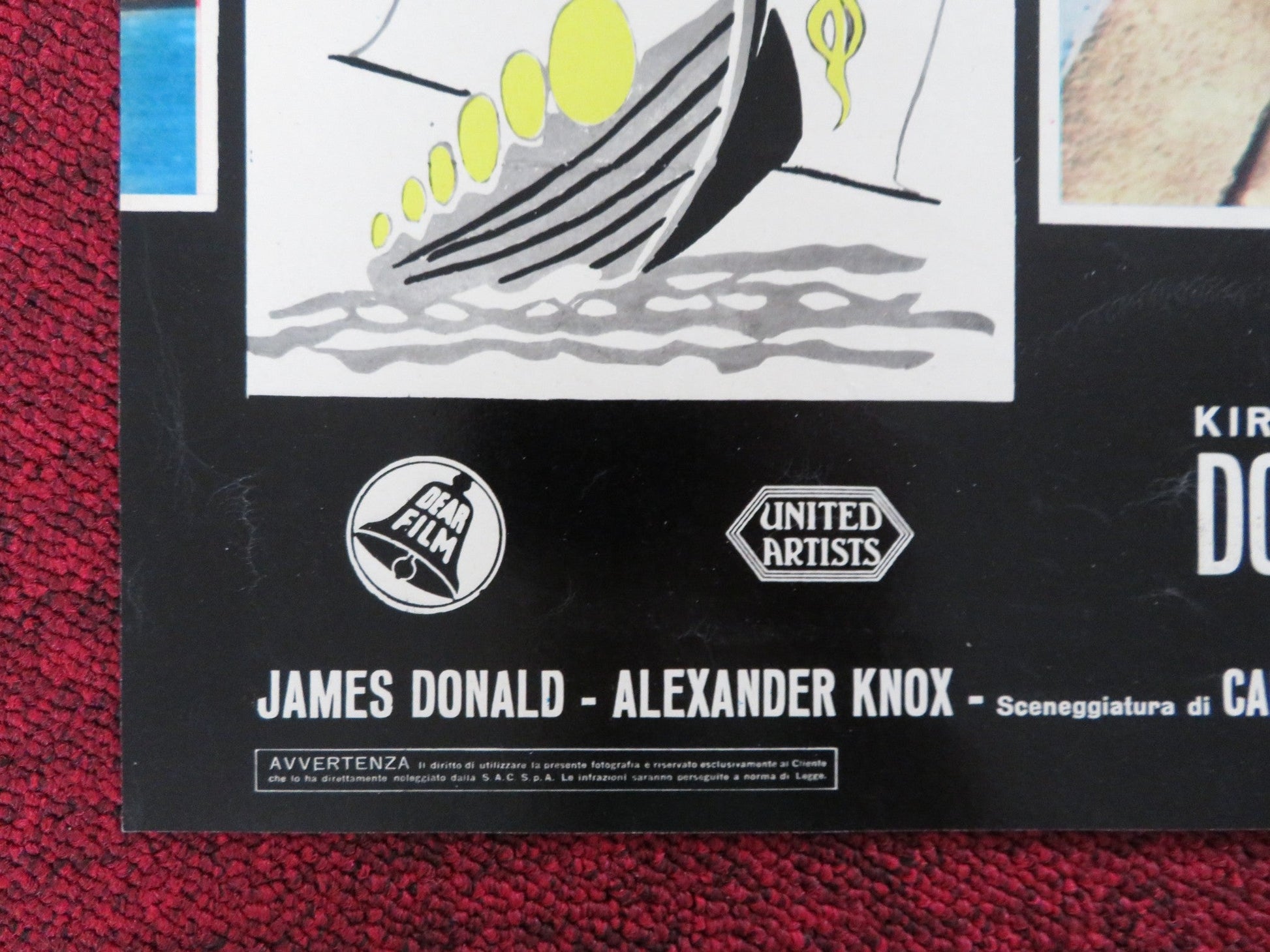 I VICHINGHI ITALIAN FOTOBUSTA POSTER KIRK DOUGLAS TONY CURTIS 1958 Rendezvous Cinema Movie posters