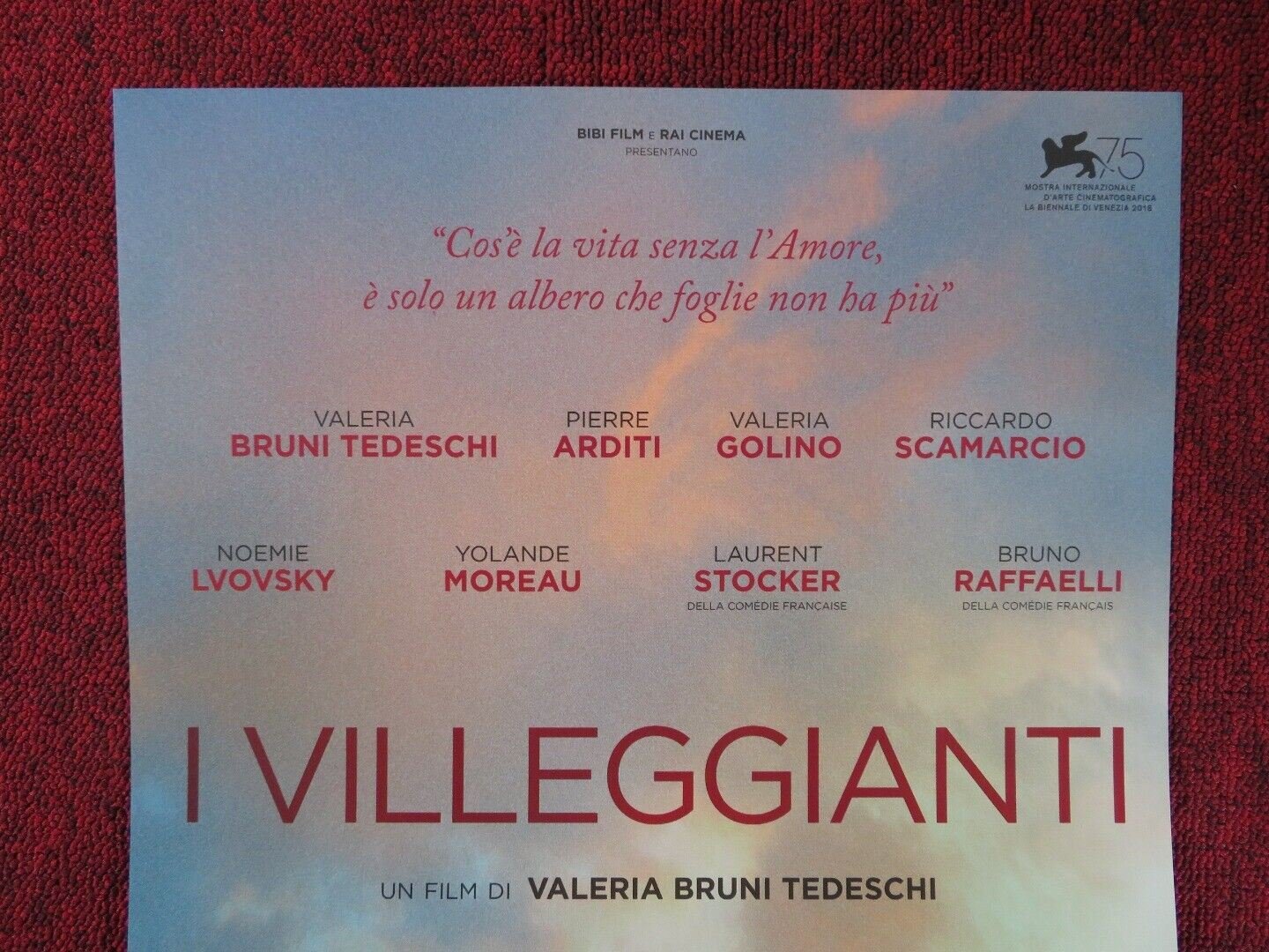 I VILLEGGIANTI ITALIAN LOCANDINA (26.5"x12.5") POSTER PIERRE ARDITI 2018 Movie posters
