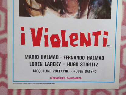 I VIOLENTI /Los desalmados ITALIAN LOCANDINA (27.5"x13") POSTER M HALMAD 1971 - Rendezvous Cinema