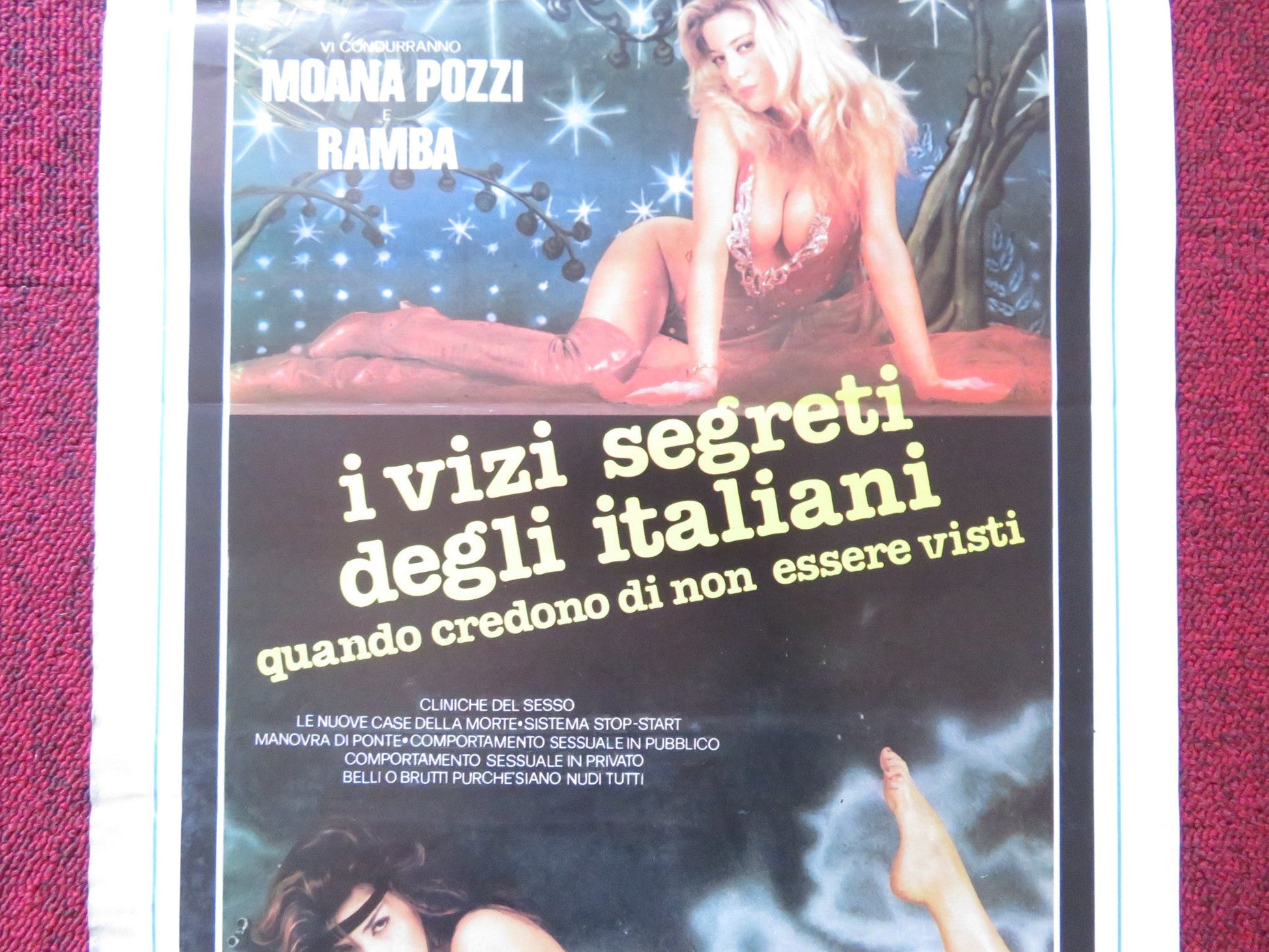 I VIZI SEGRETI DEGLI ITALIANI QUANDO CREDONO DI... ITALIAN LOCANDINA POSTER 1987 Rendezvous Cinema Movie posters