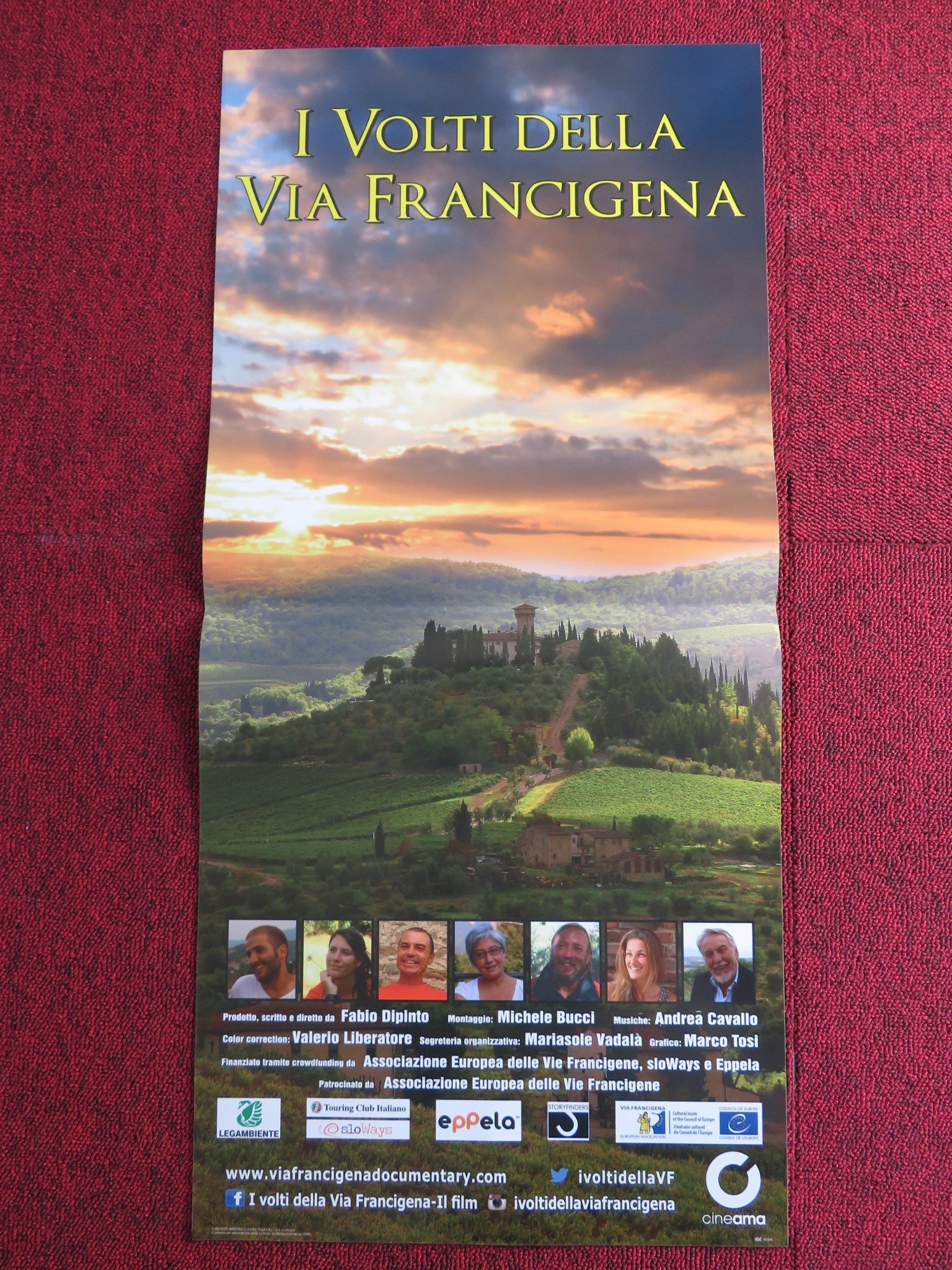 I VOLTI DELLA VIA FRANCIGENA ITALIAN LOCANDINA POSTER ENRICO BRIZZI 2016 Rendezvous Cinema Movie posters