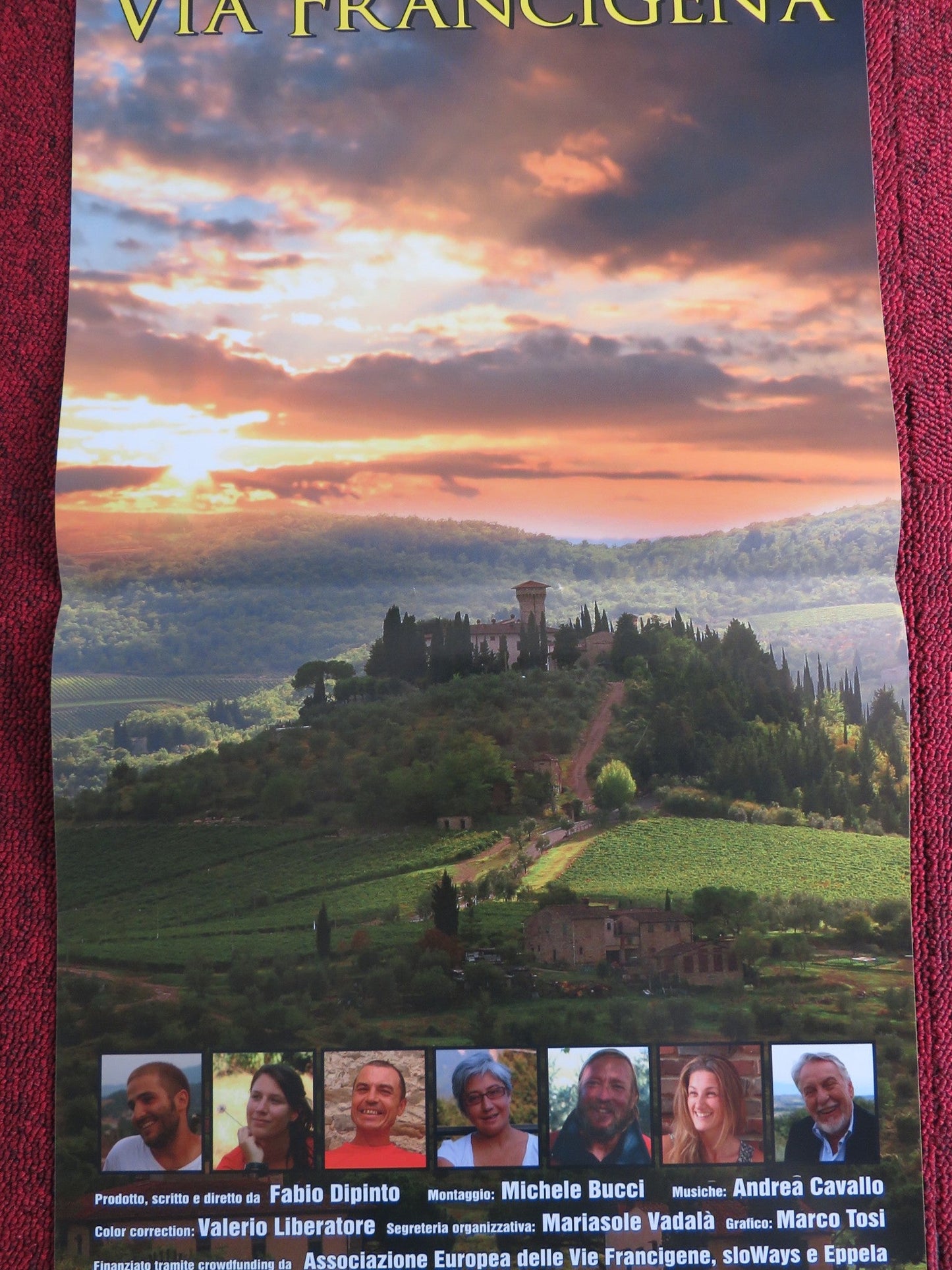 I VOLTI DELLA VIA FRANCIGENA ITALIAN LOCANDINA POSTER ENRICO BRIZZI 2016 Rendezvous Cinema Movie posters