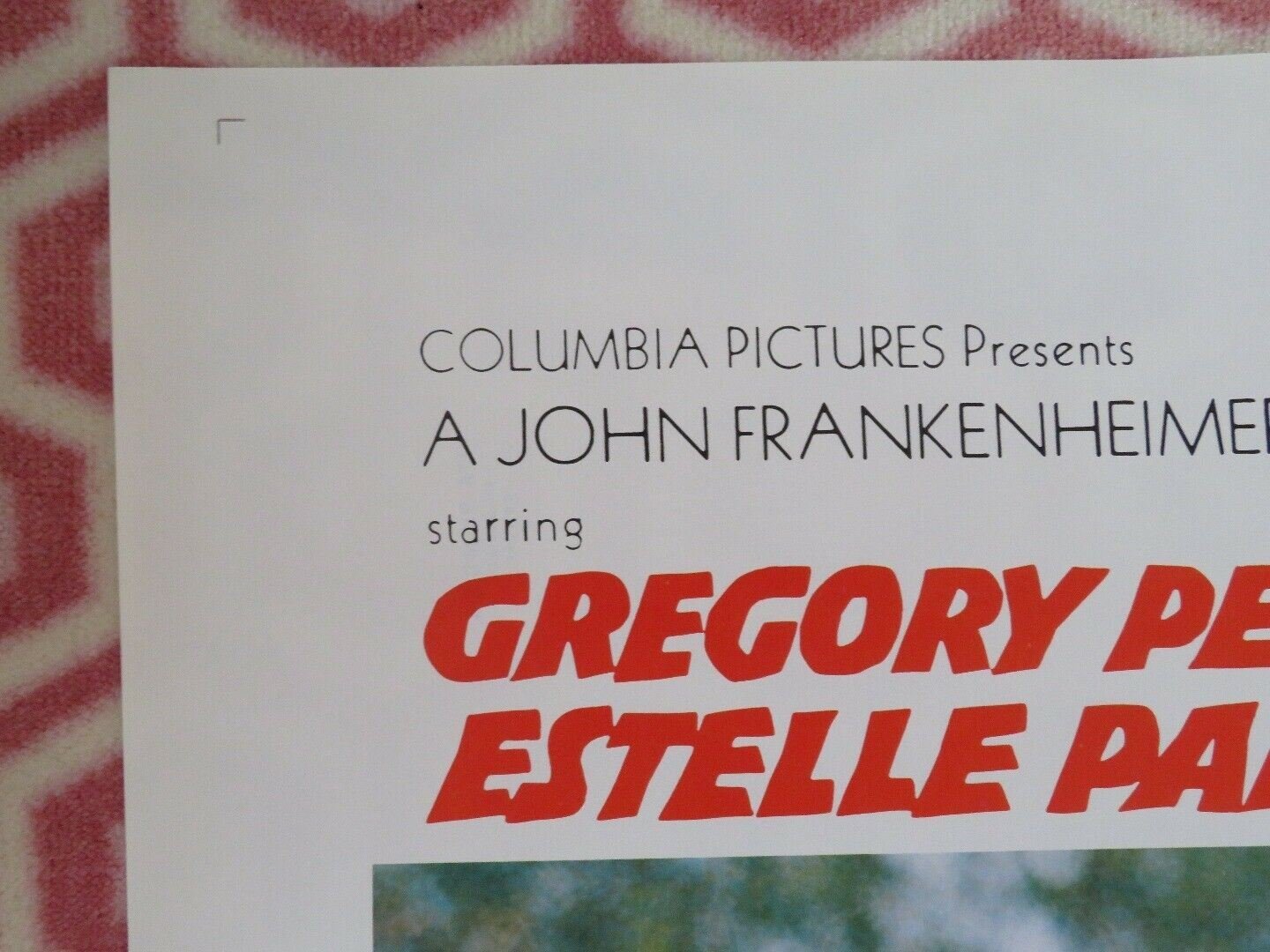 I WALK THE LINE US ONE SHEET POSTER GERGORY PECK TUESDAY WELD 1970 - Rendezvous Cinema