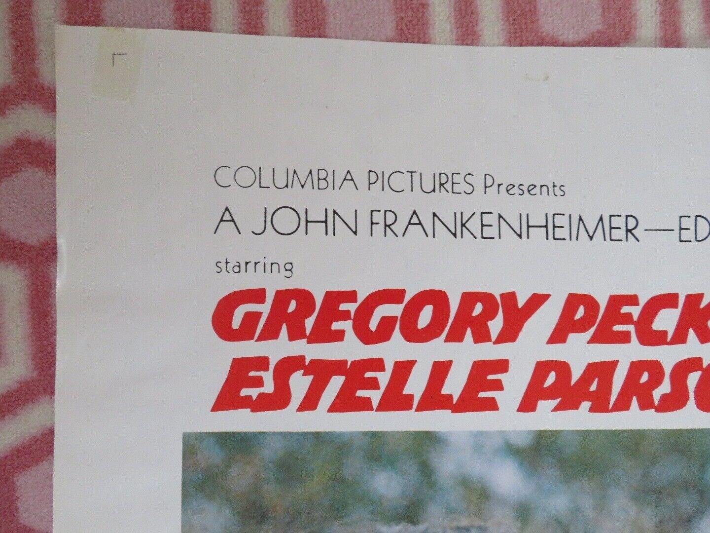 I WALK THE LINE US ONE SHEET POSTER GREGORY PECK ESTELLE PARSONS 1970 Movie posters