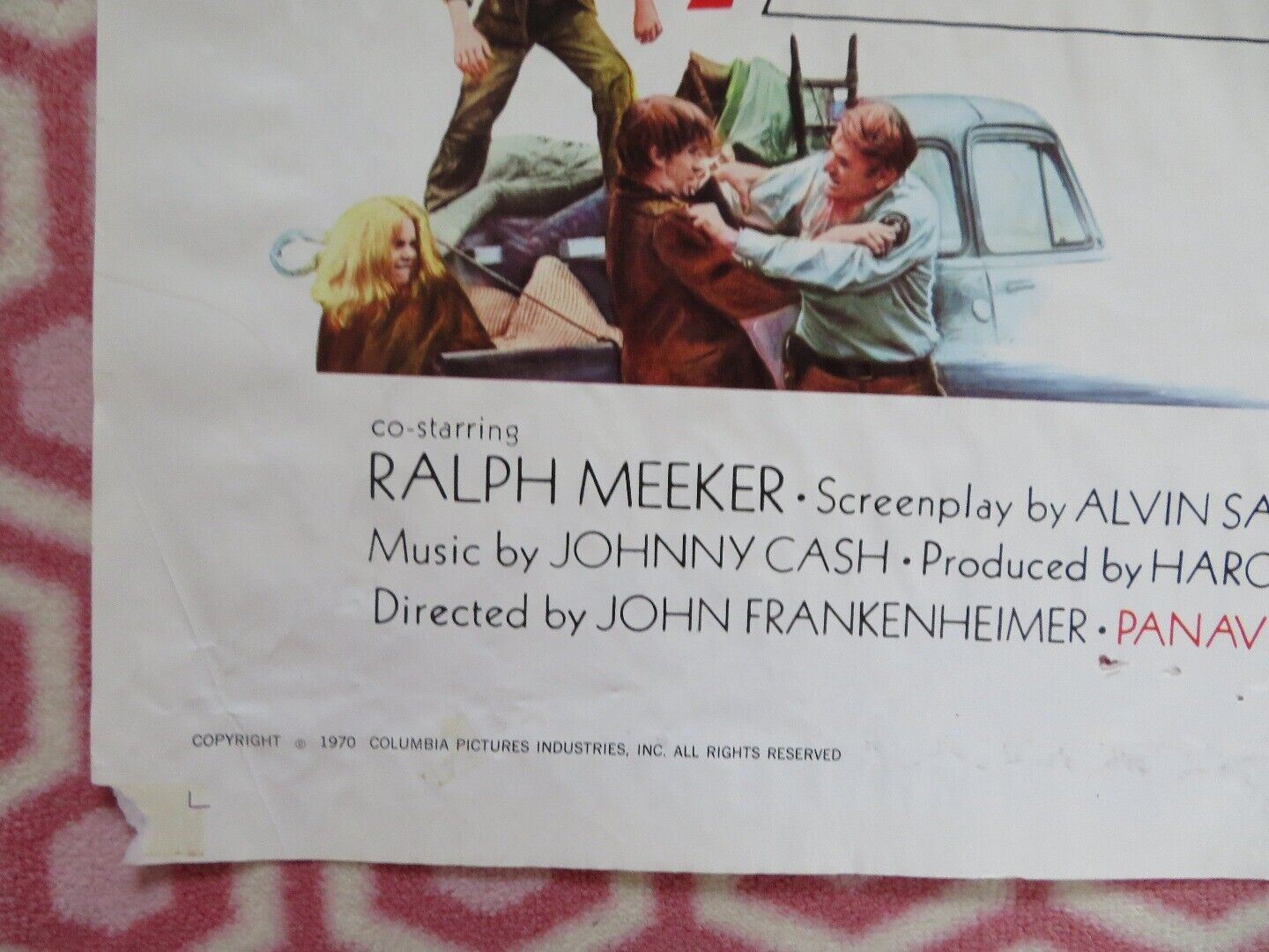 I WALK THE LINE US ONE SHEET POSTER GREGORY PECK ESTELLE PARSONS 1970 Movie posters