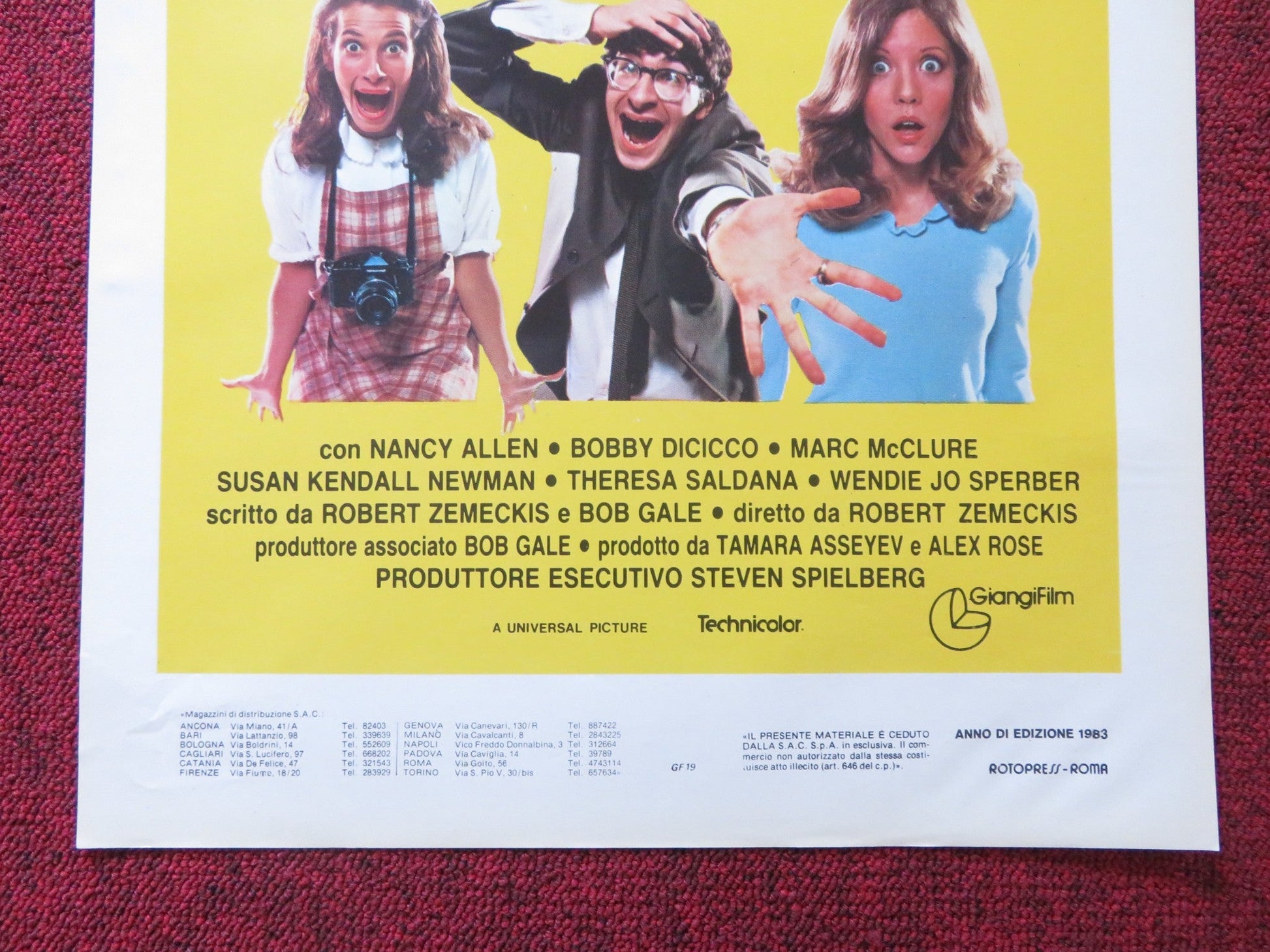 I WANNA HOLD YOUR HAND ITALIAN LOCANDINA POSTER NANCY ALLEN BOBBY DI CICCO 1978 Rendezvous Cinema Movie posters