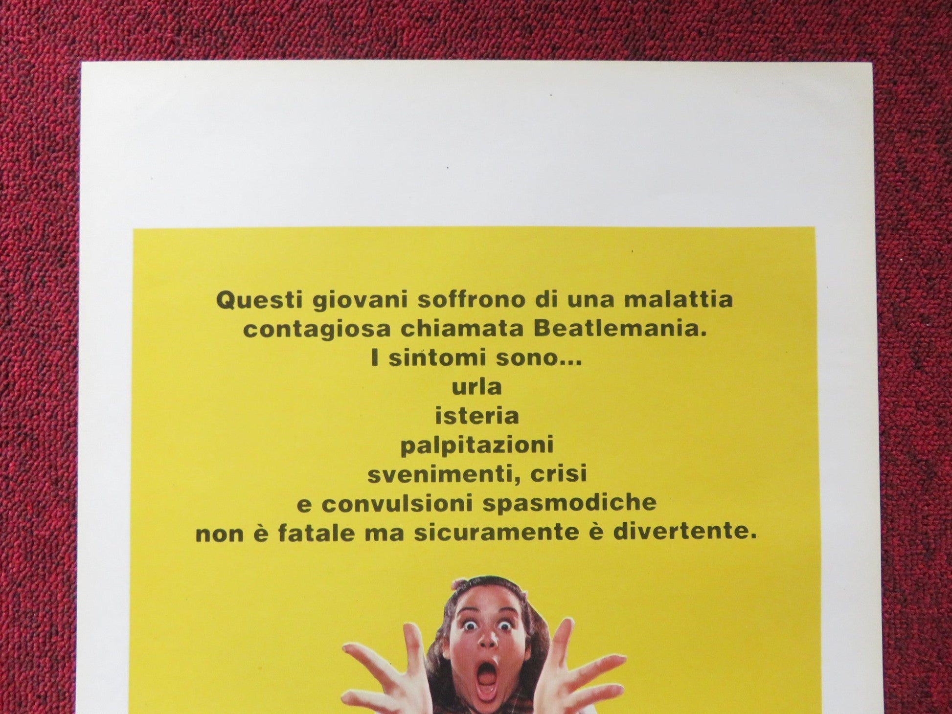 I WANNA HOLD YOUR HAND ITALIAN LOCANDINA POSTER NANCY ALLEN BOBBY DI CICCO 1978 Rendezvous Cinema Movie posters