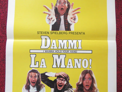 I WANNA HOLD YOUR HAND ITALIAN LOCANDINA POSTER NANCY ALLEN BOBBY DI CICCO 1978 Rendezvous Cinema Movie posters