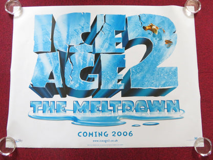 ICE AGE 2: THE MELTDOWN UK QUAD (30"x 40") ROLLED POSTER RAY ROMANO 2006 Rendezvous Cinema Movie posters