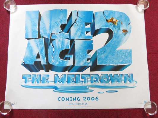 ICE AGE 2: THE MELTDOWN UK QUAD (30"x 40") ROLLED POSTER RAY ROMANO 2006 Rendezvous Cinema Movie posters