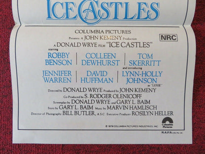 ICE CASTLES FOLDED AUSTRALIAN DAYBILL POSTER Robby Benson Lynn - Holly Johnson '78 Movie posters