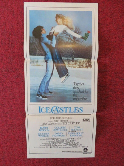 ICE CASTLES FOLDED AUSTRALIAN DAYBILL POSTER Robby Benson Lynn - Holly Johnson '78 Movie posters