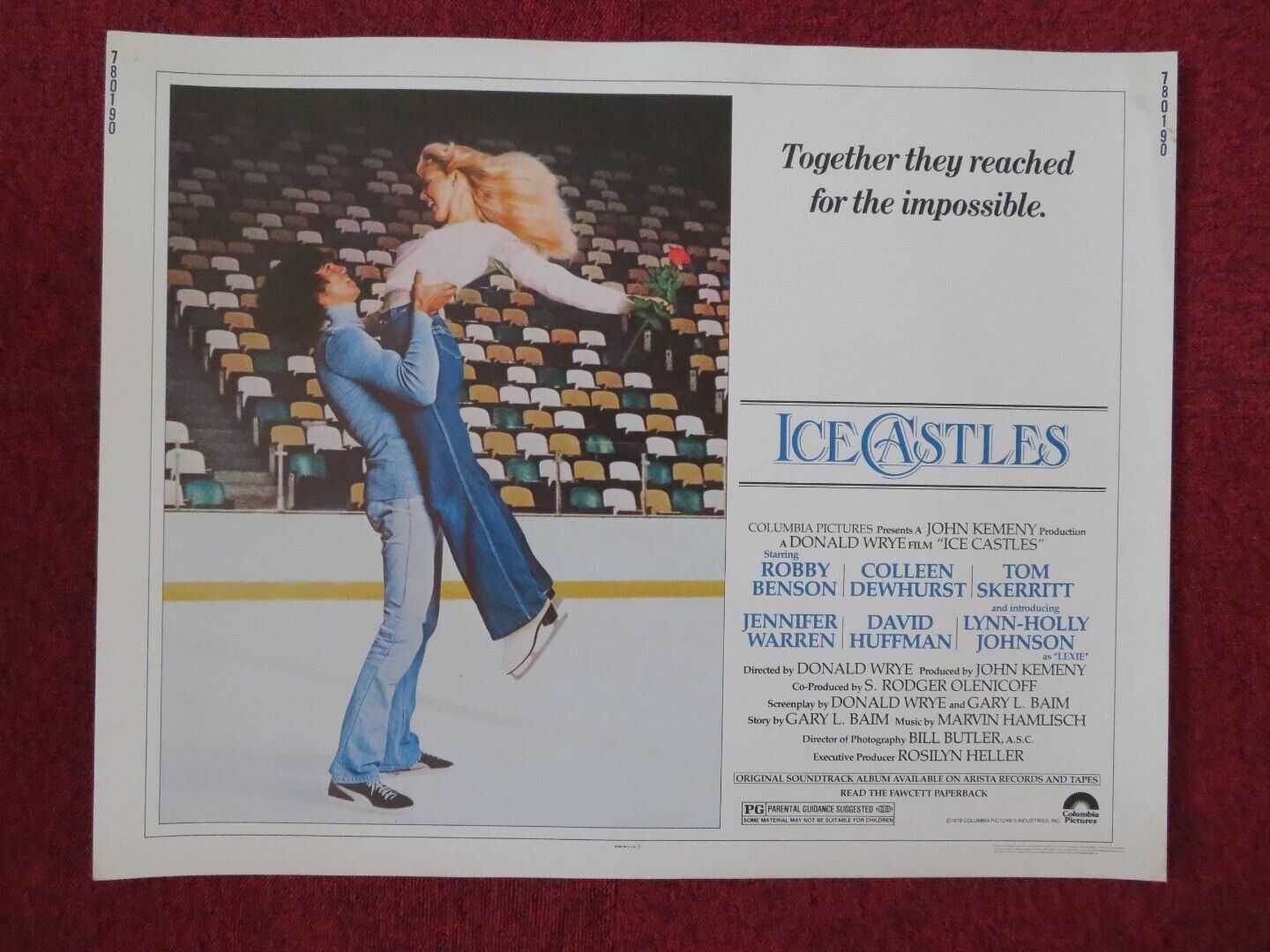 ICE CASTLES US HALF SHEET (22"x 28") POSTER ROBBY BENSON LYN-HOLLY JOHNSON 1978 - Rendezvous Cinema