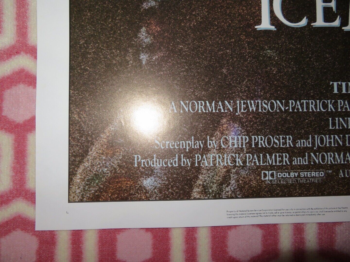 ICEMAN FOLDED US ONE SHEET POSTER TIMOTHY HUTTON 1984 Movie posters