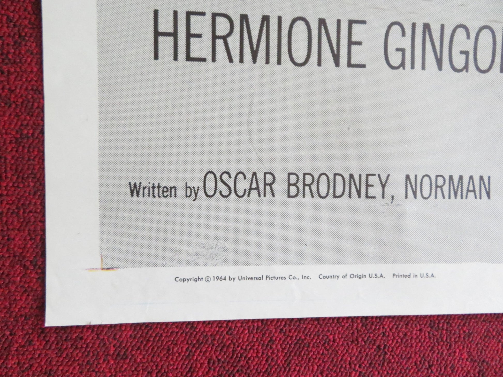 I'D RATHER BE RICH FOLDED US ONE SHEET POSTER SANDRA DEE ROBERT GOULET 1964 Rendezvous Cinema Movie posters