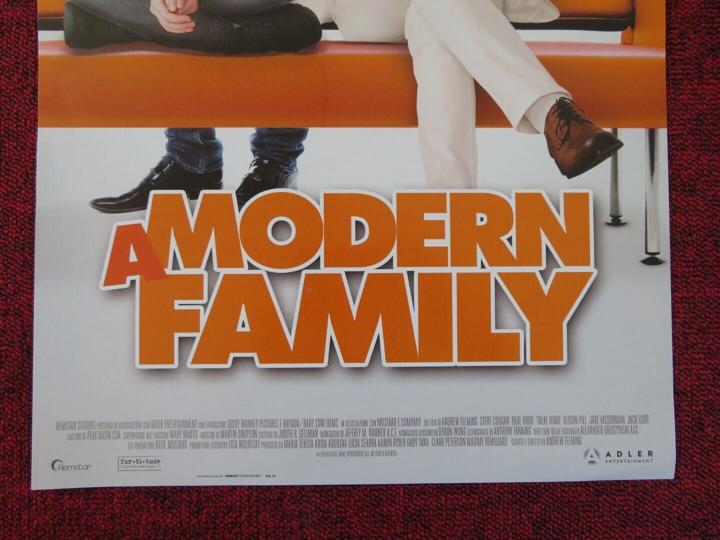 IDEAL HOME ITALIAN LOCANDINA (26.5"x12.5") POSTER PAUL RUDD STEVE COOGAN 2018 Rendezvous Cinema Movie posters