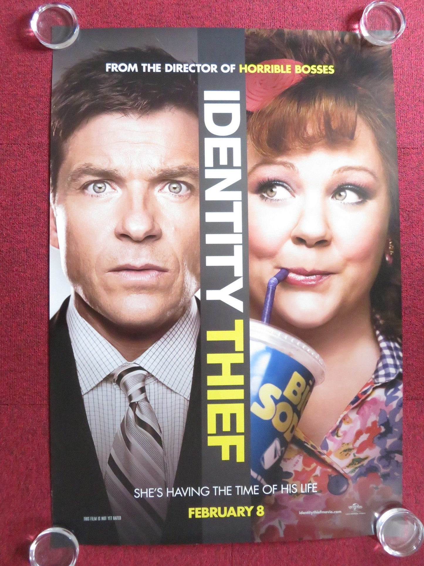 IDENTITY THIEF US ONE SHEET ROLLED POSTER JASON BATEMAN MELISSA MCCARTHY 2013 Rendezvous Cinema Movie posters
