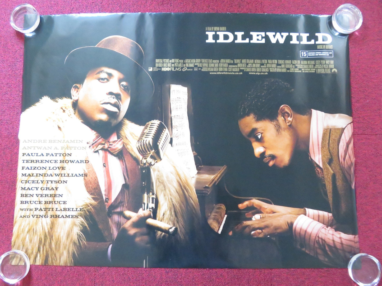 IDLEWILD UK QUAD (30"x 40") ROLLED POSTER ANDRE 3000 BIG BOI 2006 Rendezvous Cinema Movie posters