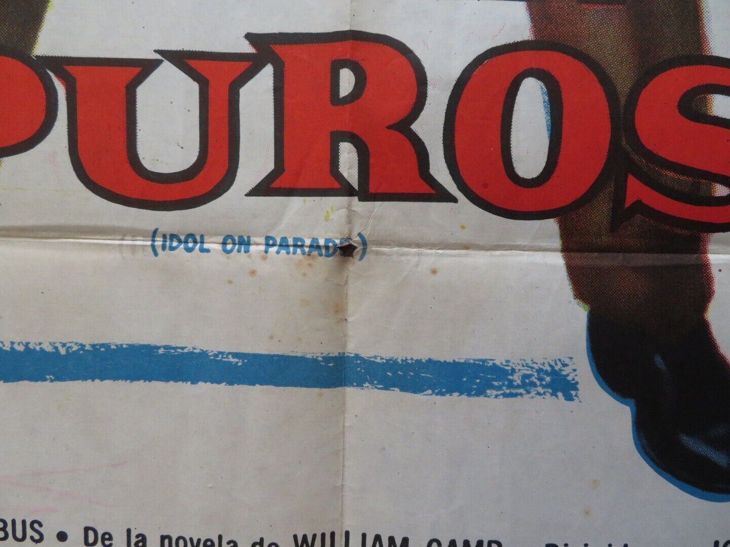 IDOL ON PARADE ARGENTINA ONE SHEET FOLDED POSTER WILLIAM BENDIX ANTHONY NEWLEY Movie posters