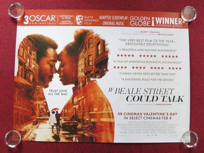 IF BEALE STREET COULD TALK UK QUAD (30"x 40") ROLLED POSTER KIKI LAYNE 2018 Rendezvous Cinema Movie posters