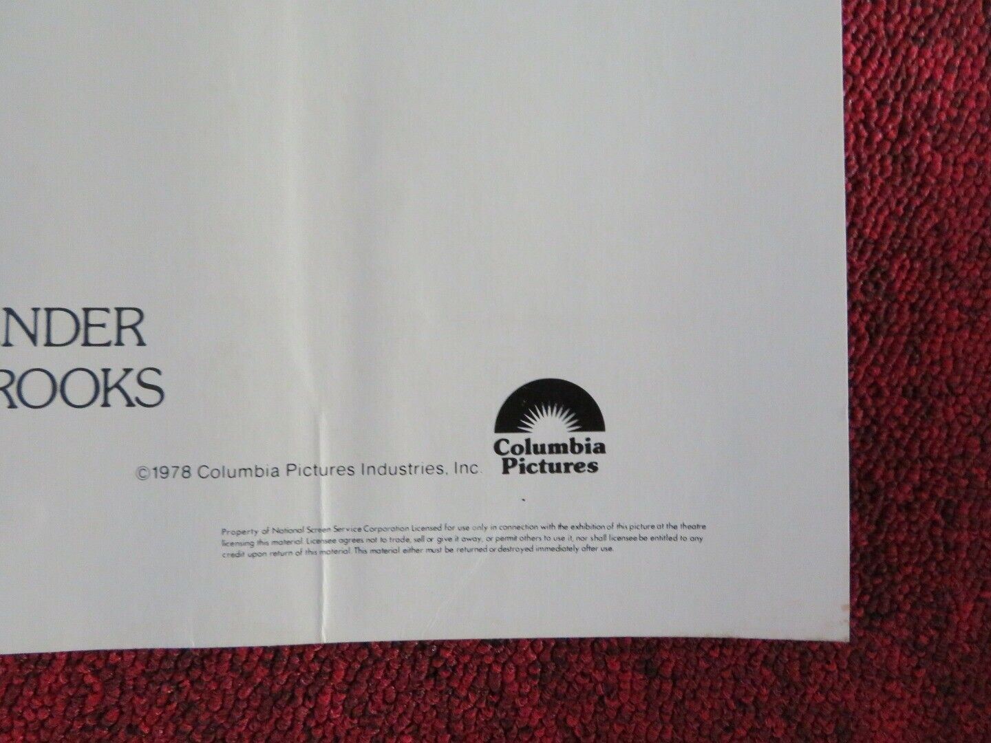 IF EVER I SEE YOU AGAIN US HALF SHEET (22"x 28") POSTER JOE BROOKS 1978 Movie posters