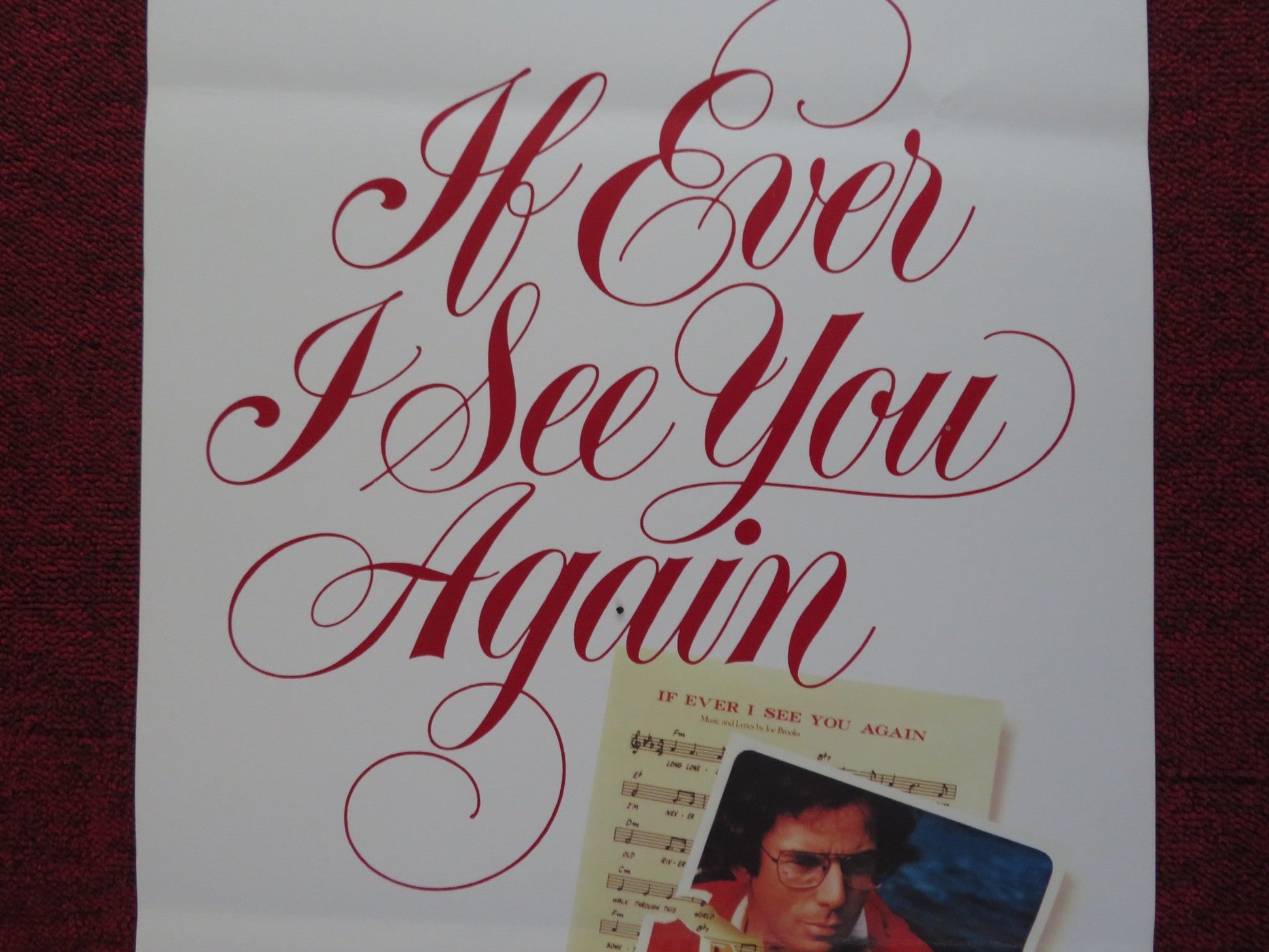 IF EVER I SEE YOU AGAIN US INSERT (14"x 36") POSTER JOE BROOKS SHELLEY HACK 1978 Rendezvous Cinema Movie posters