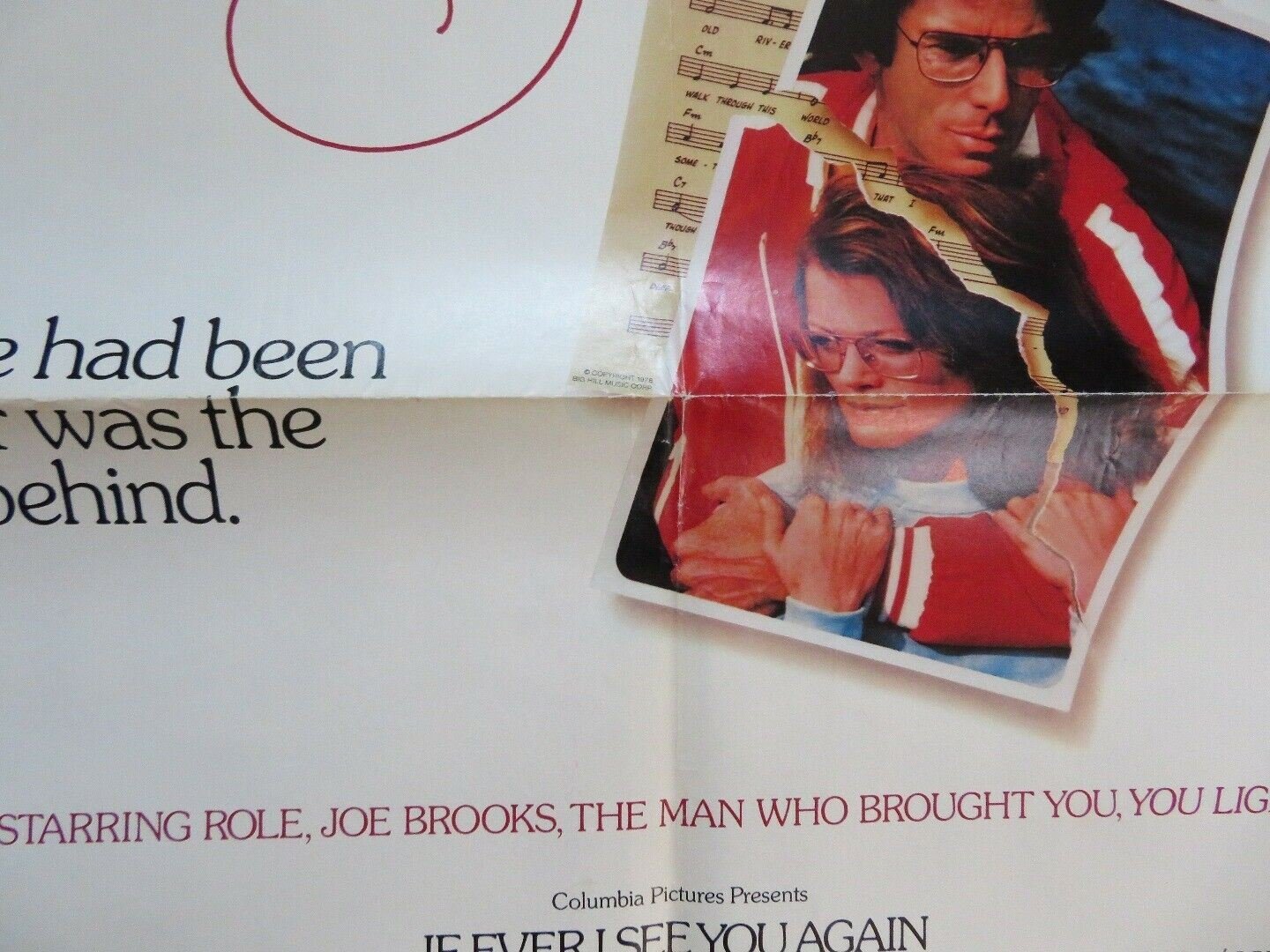 IF EVER I SEE YOU AGAIN US ONE SHEET POSTER MICHEAL DECKER 1976 - Rendezvous Cinema
