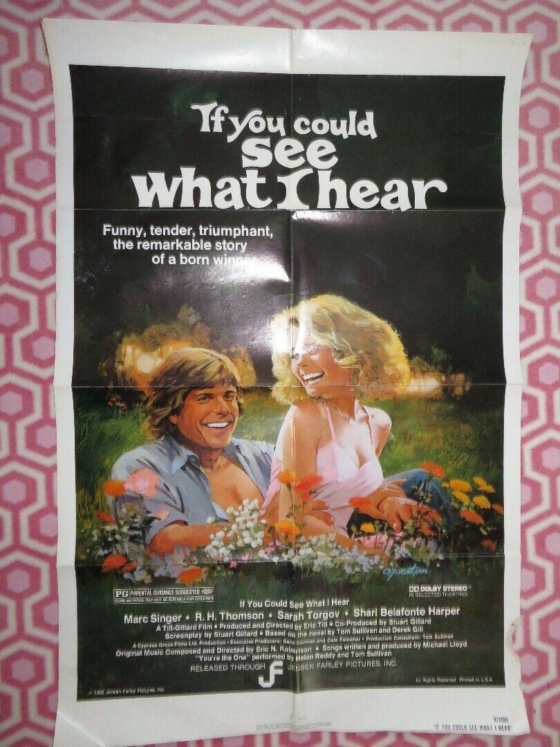 IF YOU COULD SEE WHAT I HEAR US ONE SHEET ) POSTER MARC SINGER 1982 Movie posters