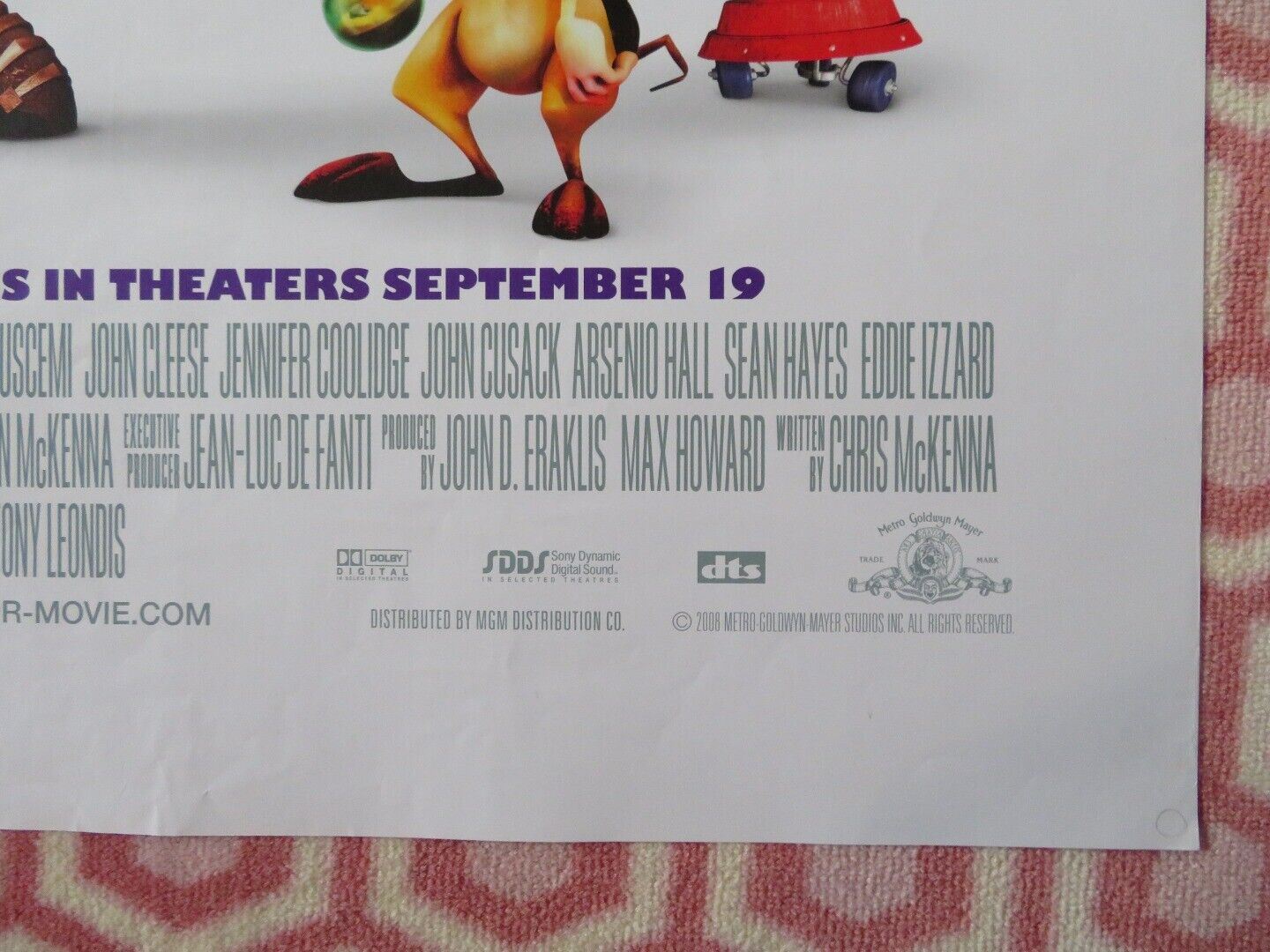 IGOR US ONE SHEET ROLLED POSTER JOHN CUSACK JAY LENO 2008 Movie posters