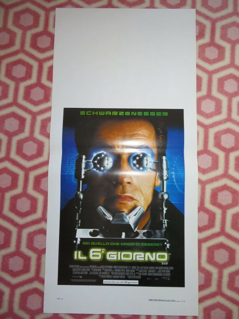 IL 6 GIORNO /The 6th Day ITALIAN LOCANDINA (27.5"x13") POSTER SCHWARZENEGGER '00 Movie posters