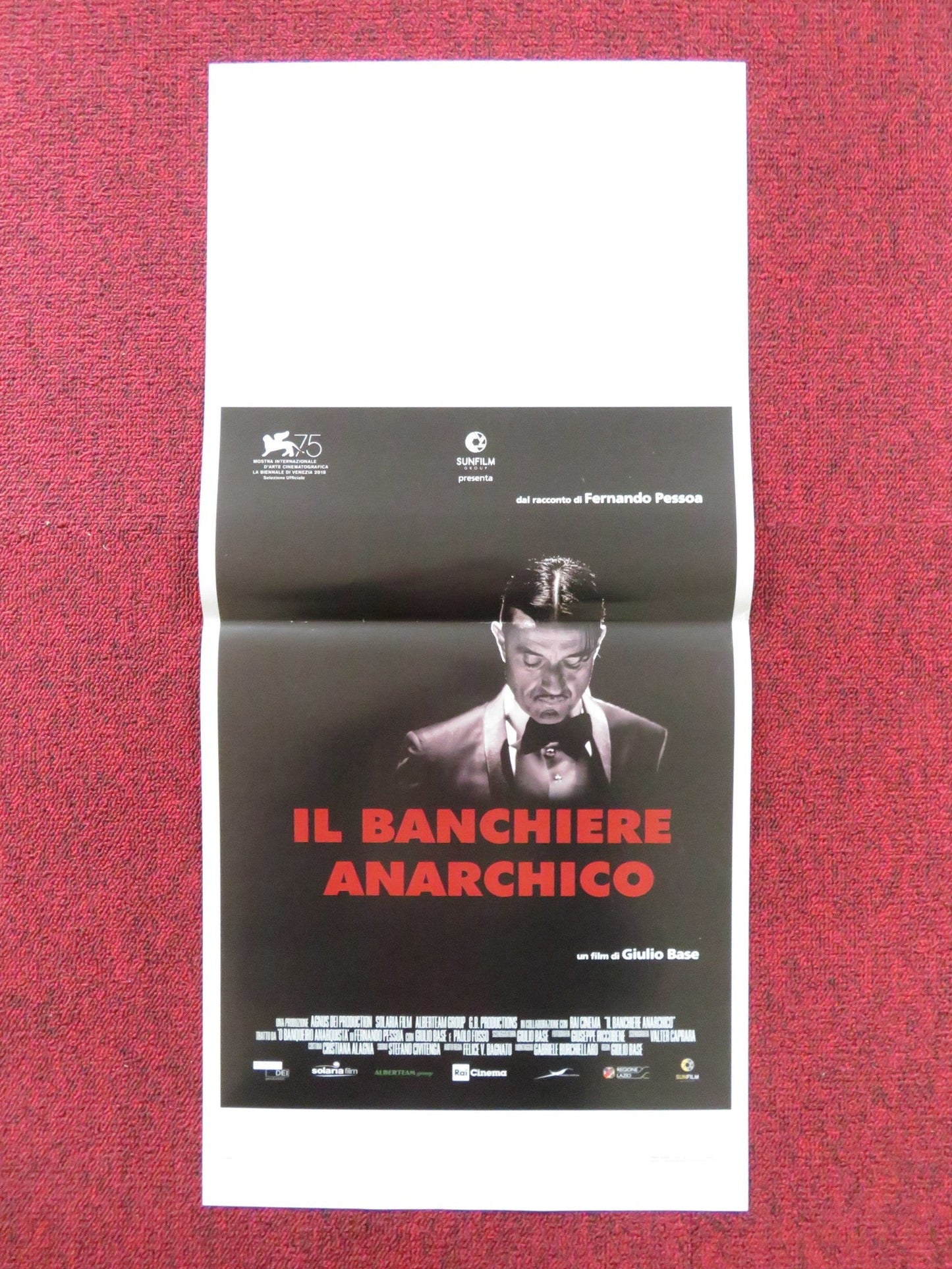 IL BANCHIERE ANARCHICO ITALIAN LOCANDINA POSTER GIULIO BASE PAOLO FOSSO 2018 Rendezvous Cinema Movie posters