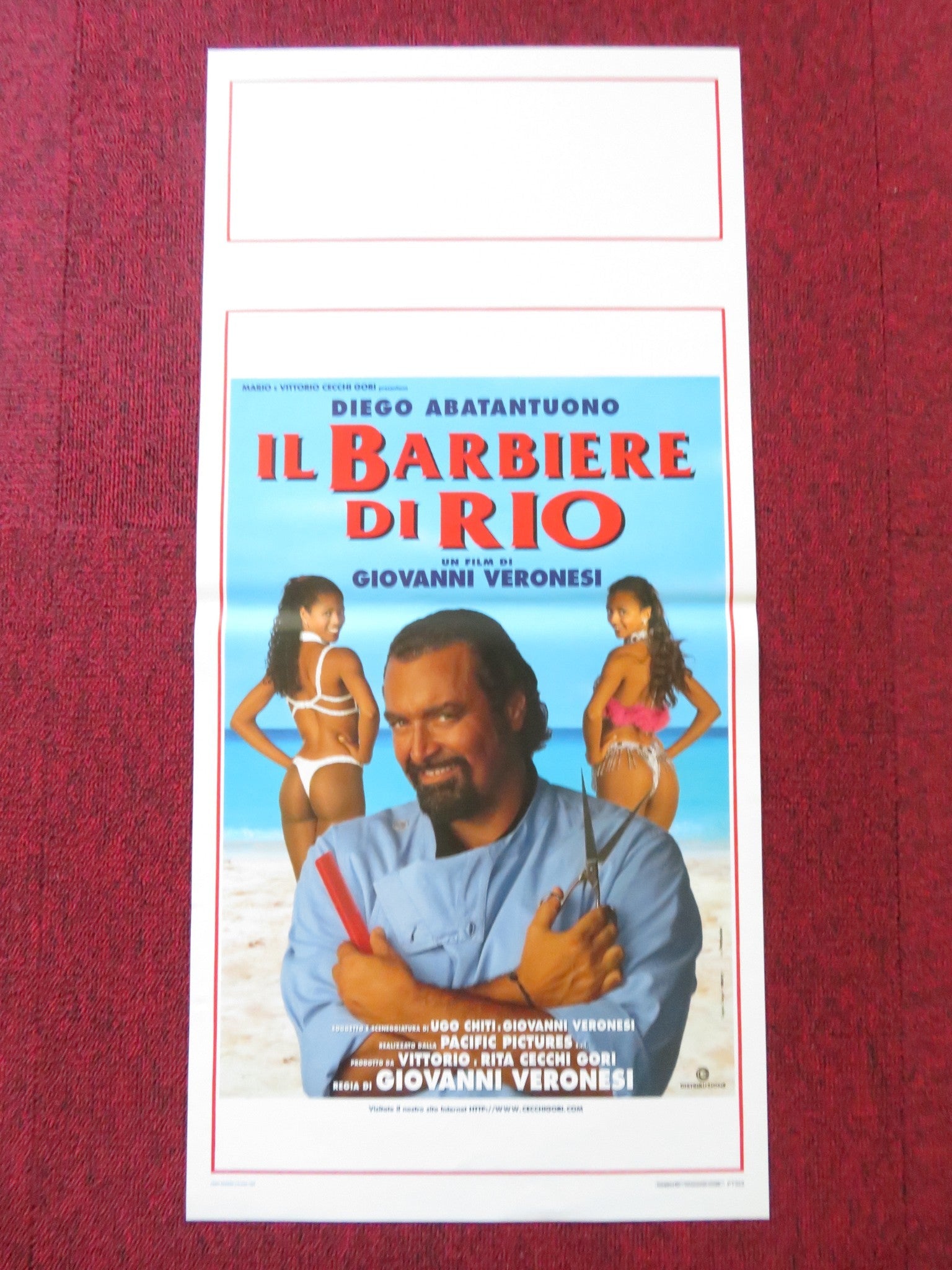 IL BARBIERE DI RIO ITALIAN LOCANDINA POSTER DIEGO ABATANTUONO 1996 Rendezvous Cinema Movie posters