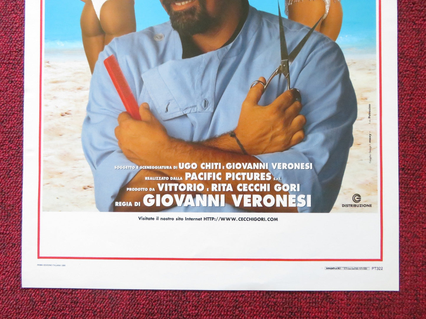 IL BARBIERE DI RIO ITALIAN LOCANDINA POSTER DIEGO ABATANTUONO 1996 Rendezvous Cinema Movie posters