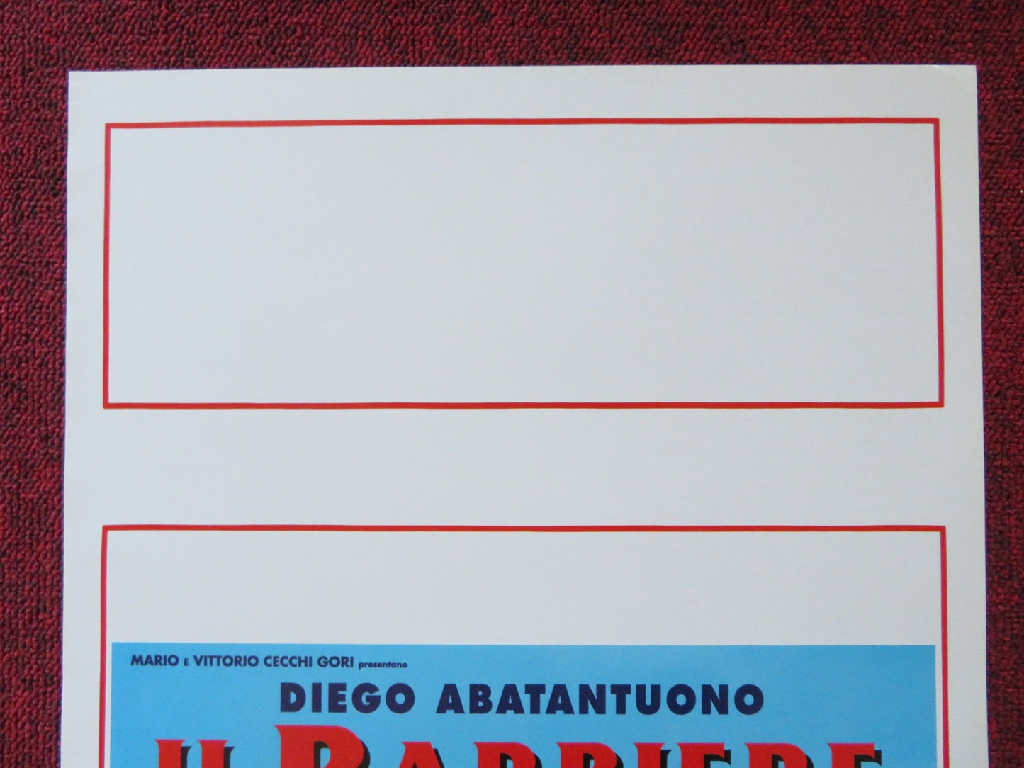 IL BARBIERE DI RIO ITALIAN LOCANDINA POSTER DIEGO ABATANTUONO 1996 Rendezvous Cinema Movie posters