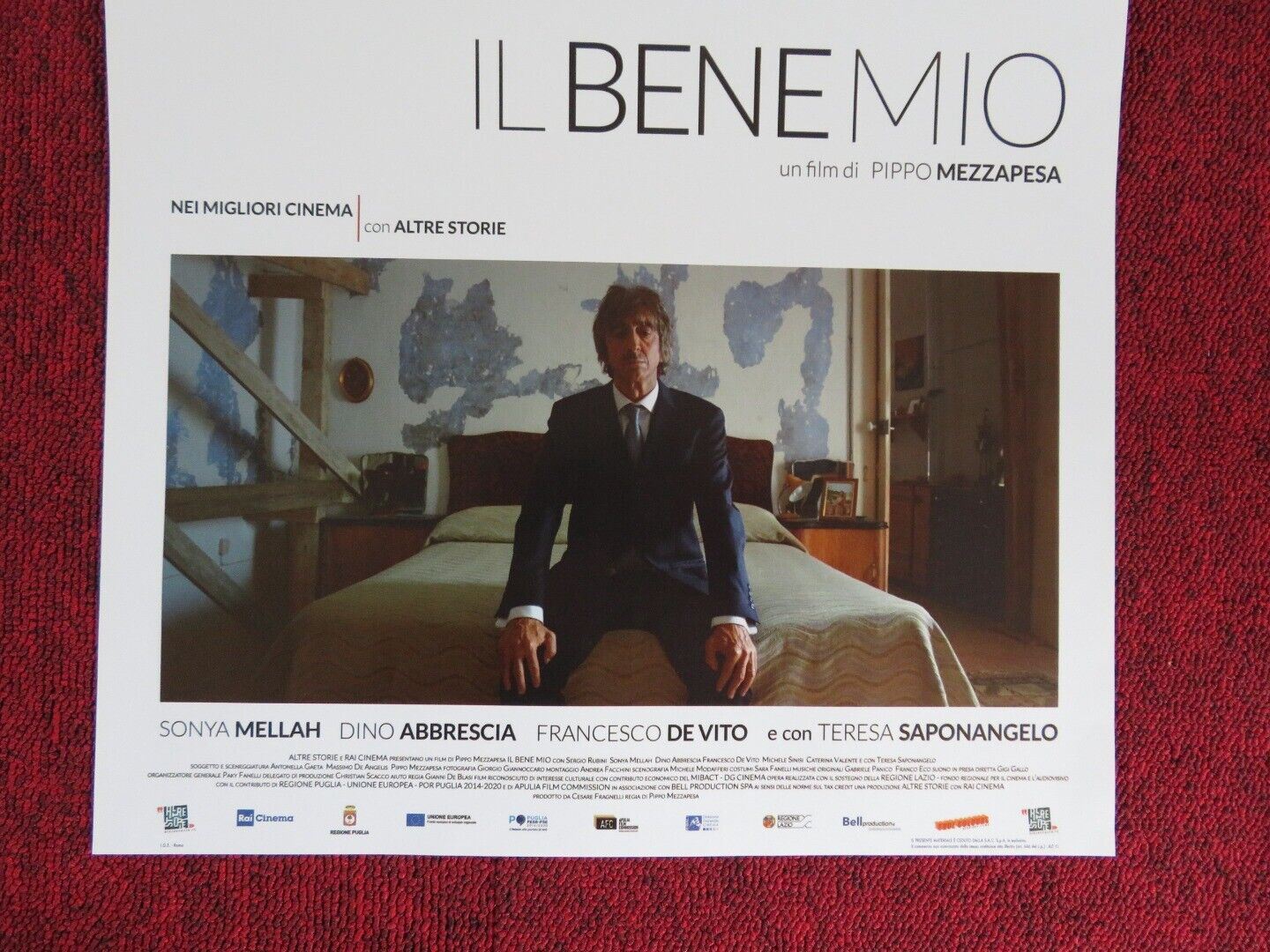 IL BENE MIO ITALIAN LOCANDINA (27.5"x13") POSTER SERGIO RUBINI SONYA MELLAH 2018 Movie posters